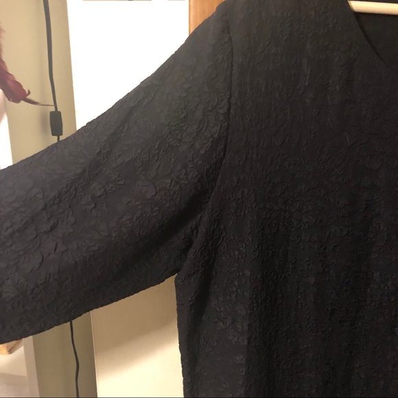 Black button up silk jacket - Picture 2 of 4